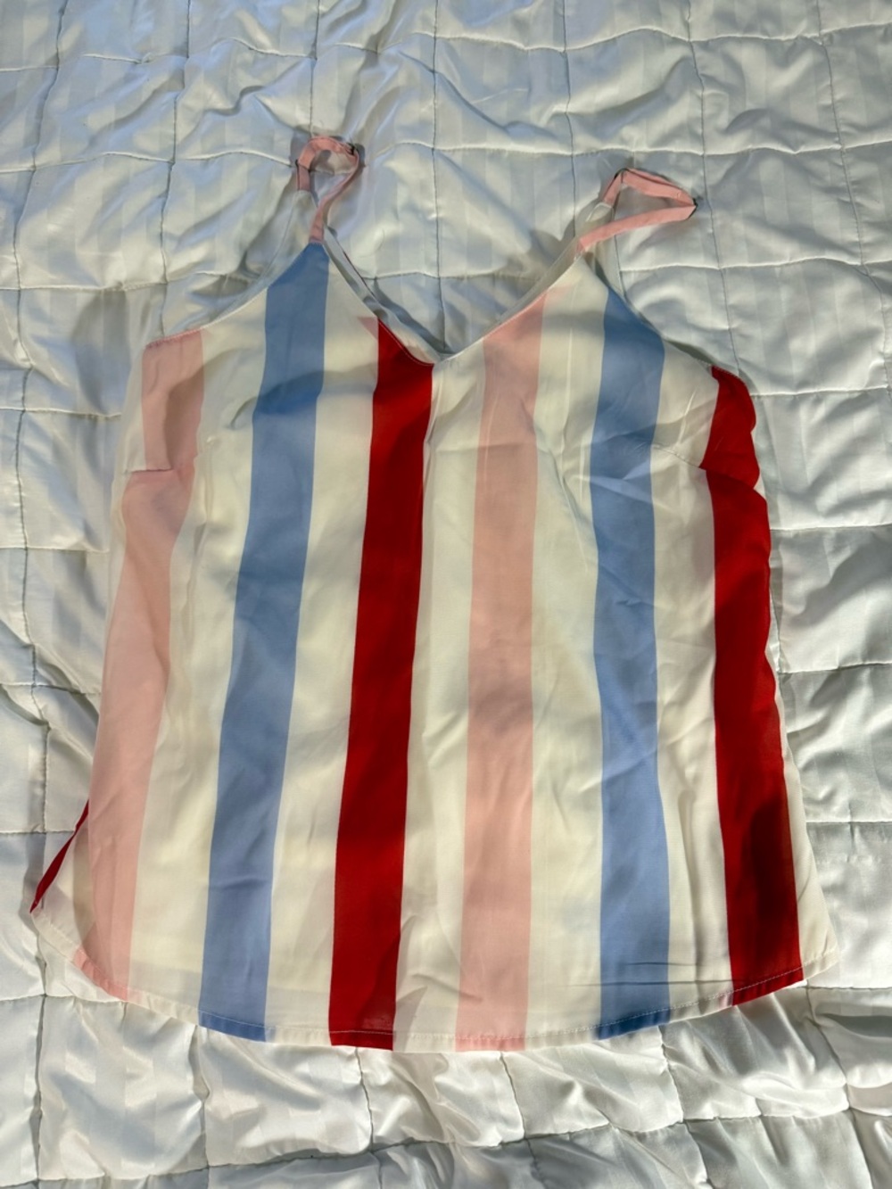 Japna Striped Camisole in Red, Light Blue, Pink, White